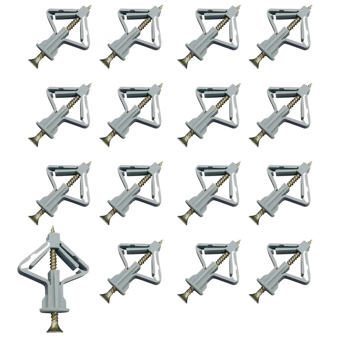 100 Pezzi Tasselli per Pareti a Cavità per Cartongesso, M8 Tappi Viti a Parete in Cartongesso, per Cartongesso e Pannelli in Fibra di Gesso