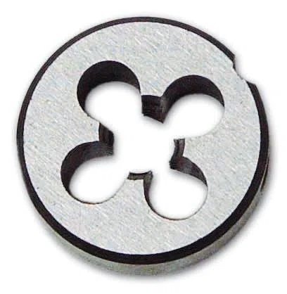 Filiera Tonda Ø int. 10 mm Passo MA 1,5 Ø est. 30x11 mm in acciaio temperato