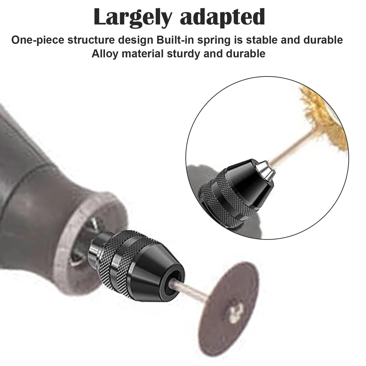 4486 Mandrino per Applicabile a per Dremel,mandrino sds,mandrino trapano mandrino per avvitatore mandrino a sgancio rapido per ricambio 1/32-1/8,mandrino a tre punte,accessori per trapano per
