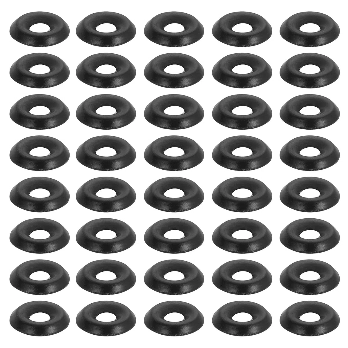 PATIKIL #4 Rondella A Testa Svasata Finitura, 100 Pezzi 304 Acciaio Inox Gasket Testa Piatta A Coppiglia Bullone Per Accessori Meccanici Parti Modelli Fai Da Te, Nero
