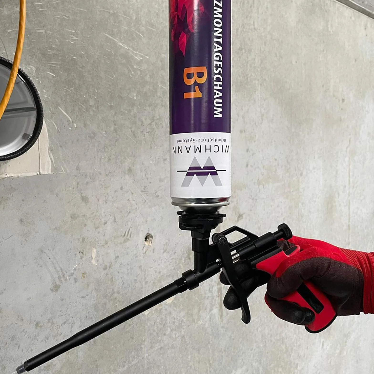 Pistola per schiuma poliuretanica PTFE PU Applicatore a pistola Erogatore di schiuma da costruzione