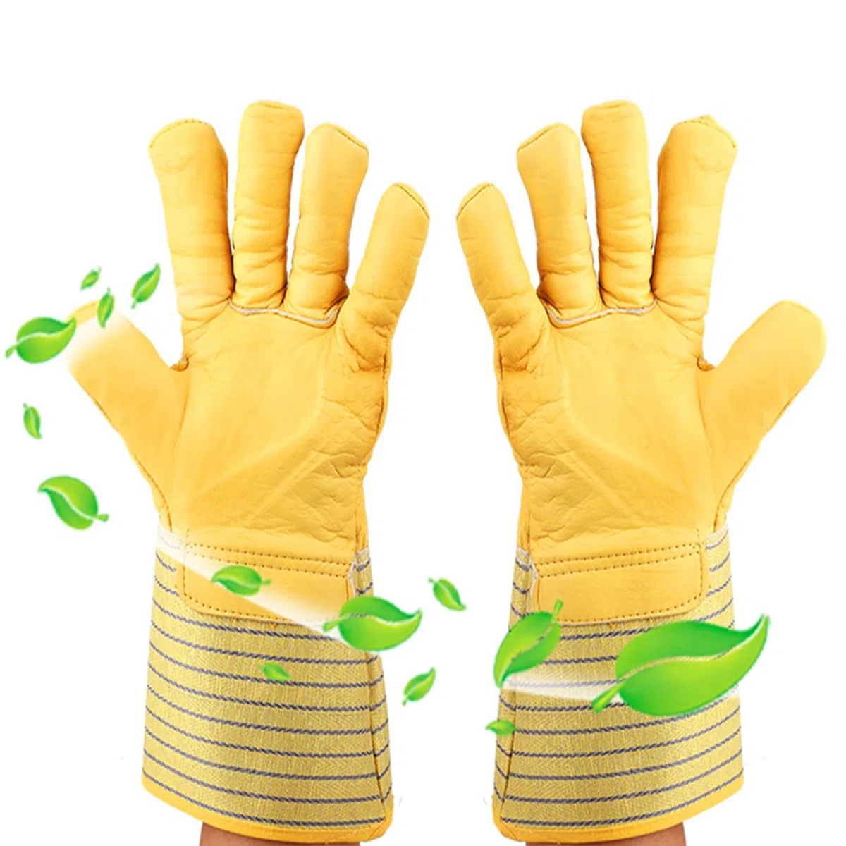 Sonew Guanti criogenici Guanti da lavoro in pelle Resistenti al freddo Guanti invernali caldi Antivento Impermeabile Polsino lungo Azoto liquido Protezione per le mani Unisex