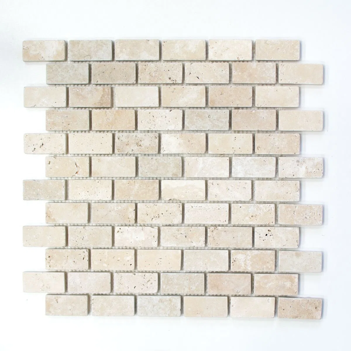 Tessere di mosaico Travertino Pietra naturale beige Mattone Antico