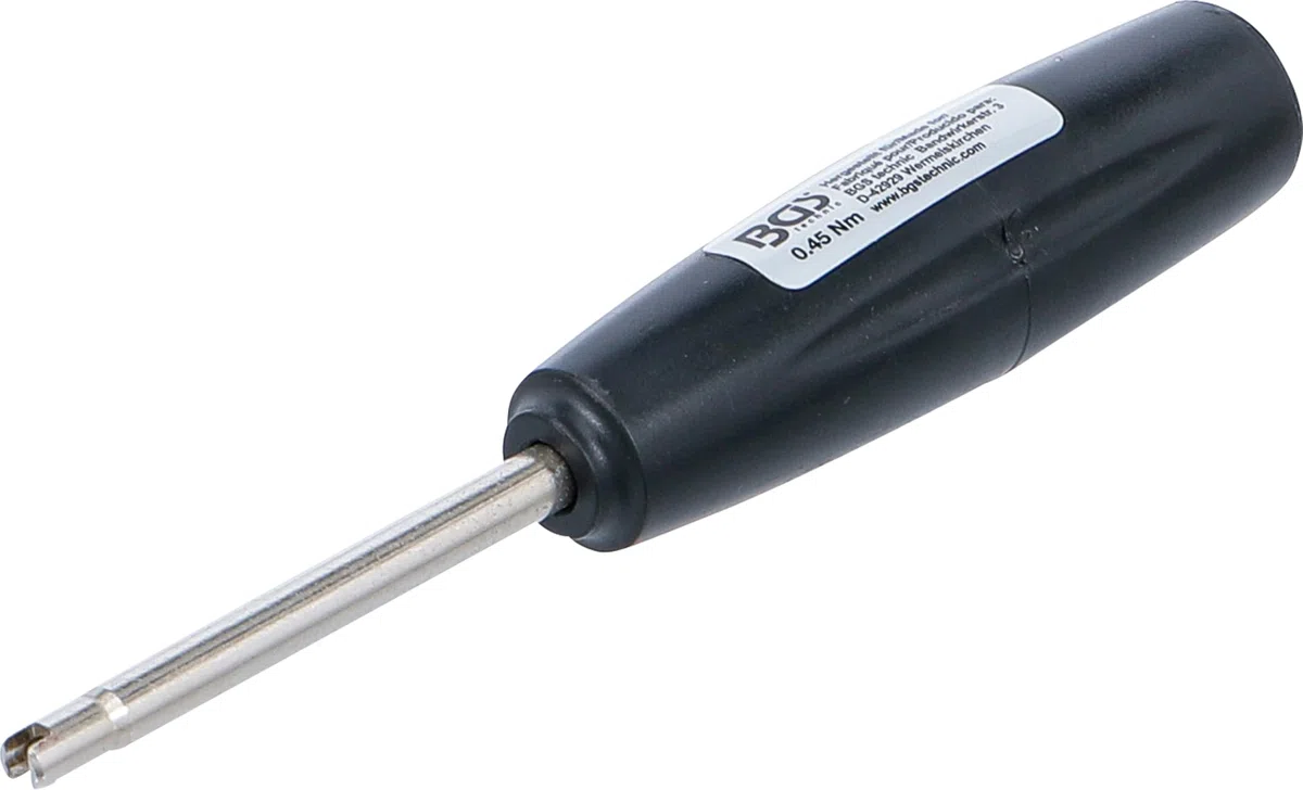 BGS 1551 | Cacciavite dinamometrico per inserti per valvole | 0,45 Nm