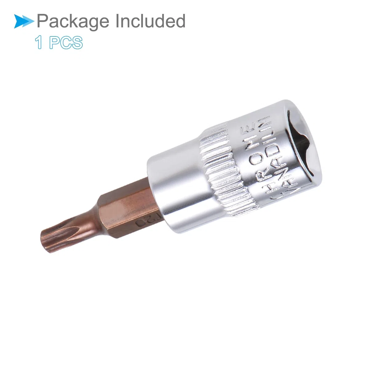 Chiave a Bussola Torx, Metrico T20 Punta 3/8" Attacco 1,5" Lungo, Acciaio Legato S2 Temprato al Cromo-Vanadio - (Applicazioni: per Applicazioni Fissaggio)