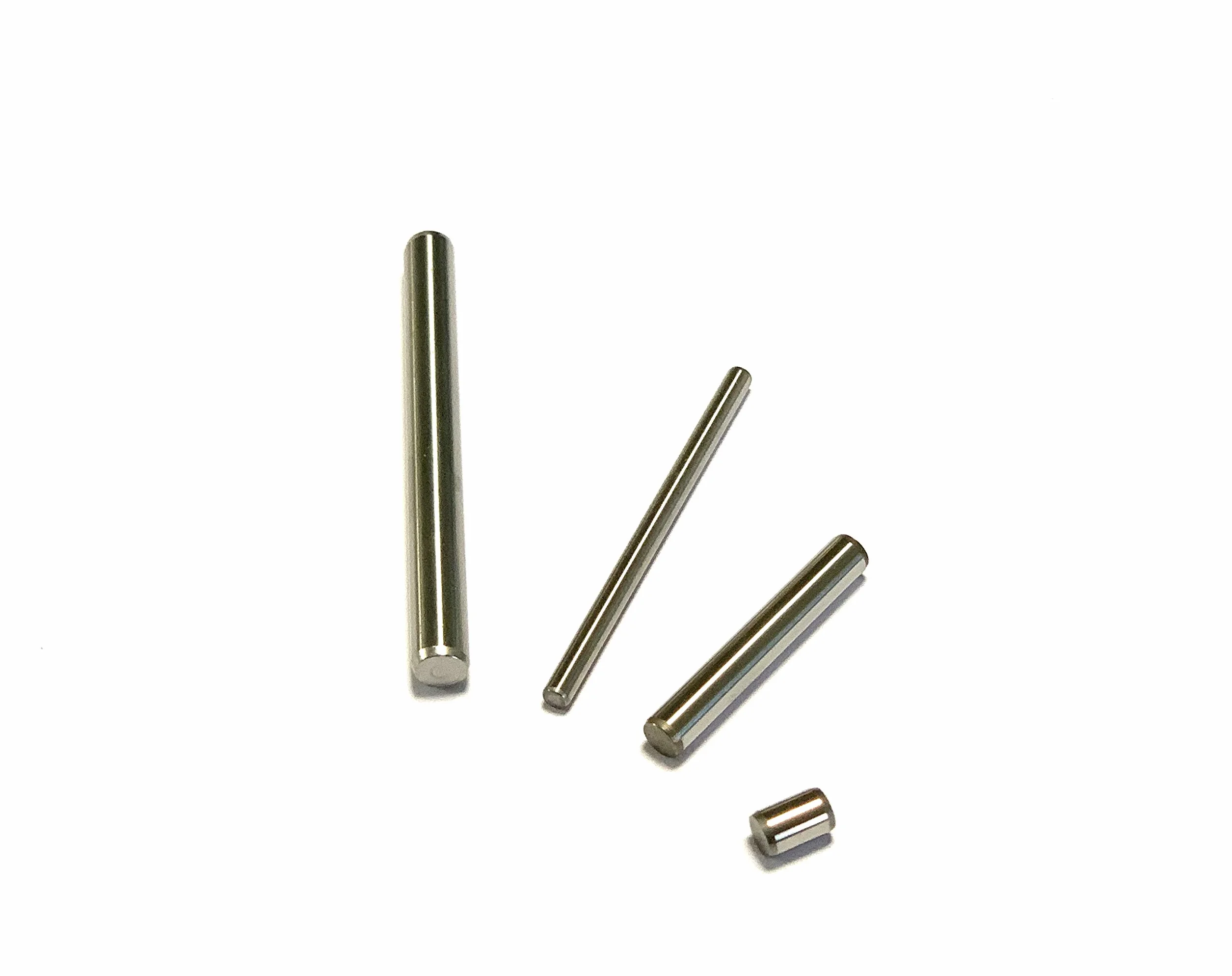 10 perni cilindrici in acciaio inox (1.4034), rettificato, temprato, perno passaporto ISO 8734 (Ø 2 x 16 mm)