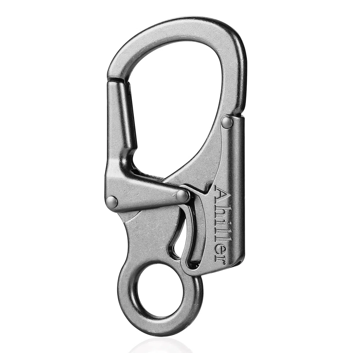 Ahiller Moschettone di Sicurezza da 7,9 cm, Portachiavi in Lega Pesante per Escursioni All'aperto, Campeggio, Laccio da Passeggio per Cani, Allenamento Indoor