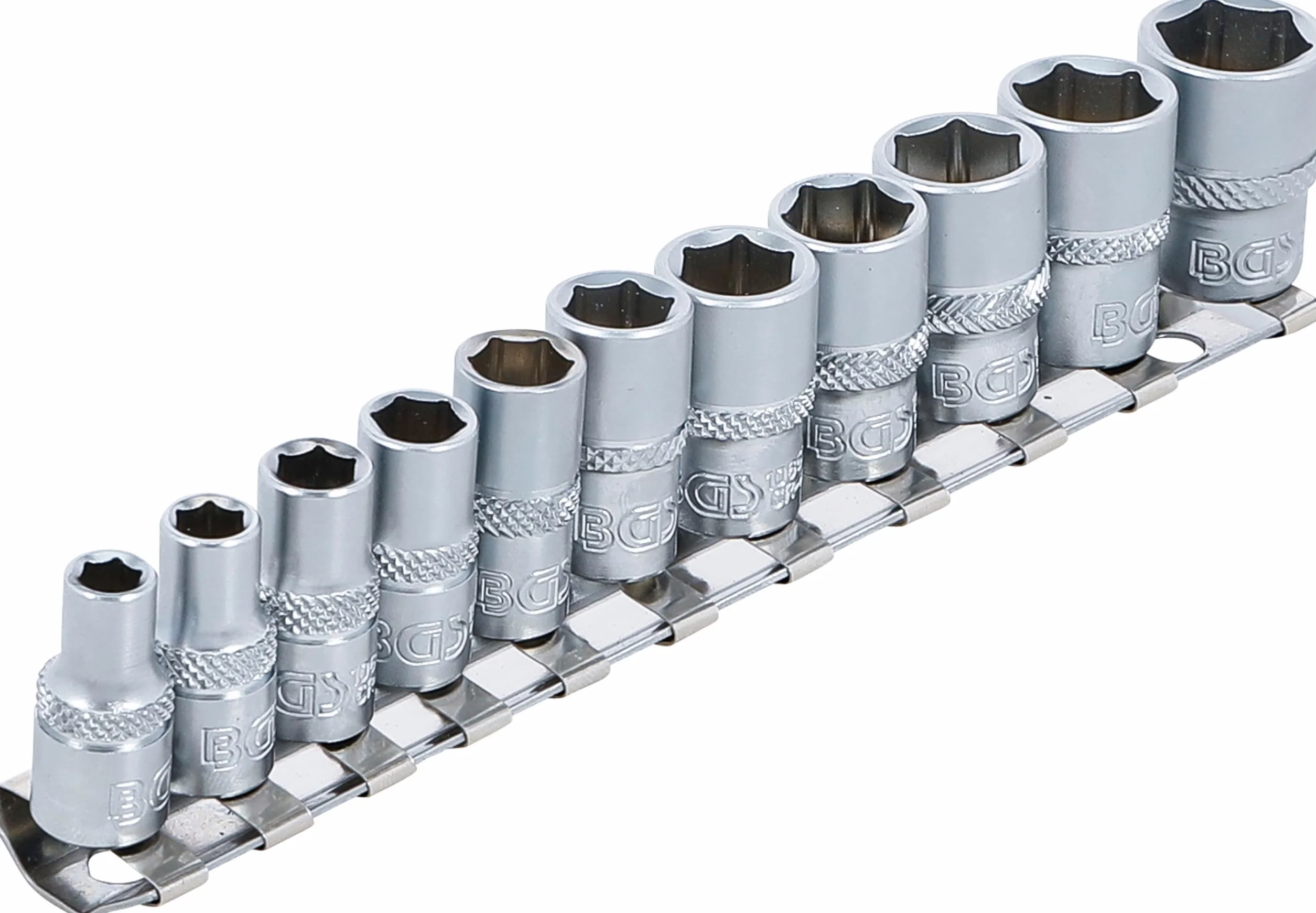 BGS 2433 | Serie di bussole esagonali | 6,3 mm (1/4") | dimensioni in pollici | 11 pz.