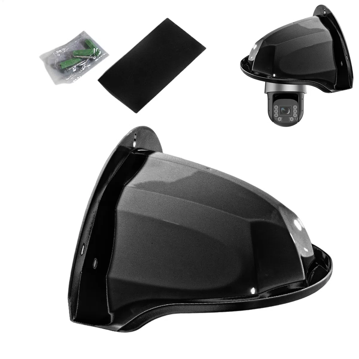 Copertura per fotocamera da esterno, custodia per fotocamera di sicurezza per esterni, Coperture per telecamera esterna, Copertura per tetto protettore per telecamera di sicurezza per