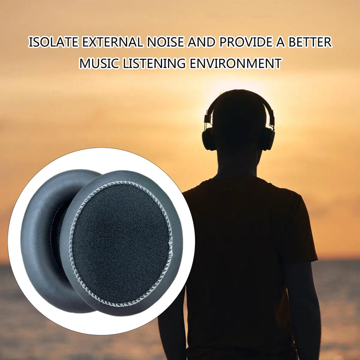 Auricolare Spugna Copre Ear Pad Cuffia Cuscino Paraorecchie Per SRH840A Ricambio Earpads Comodo Usura