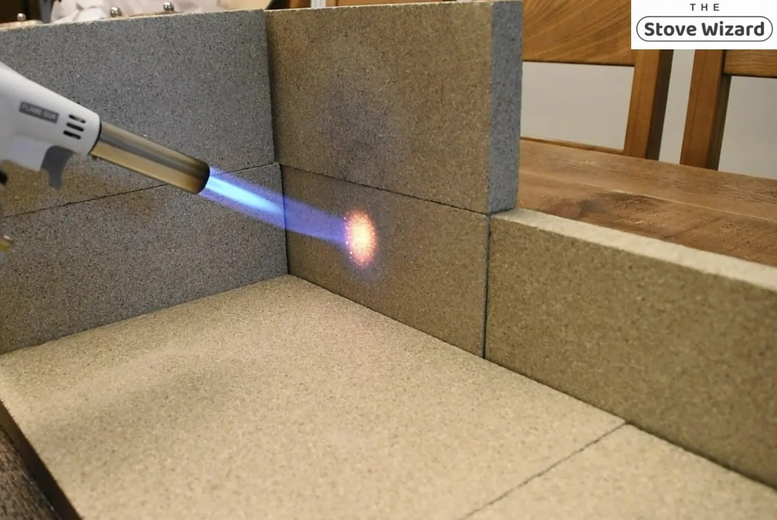 Stove Wizard - Set di 6 mattoni refrattari ad alta densità, bassa conducibilità termica, scatola di ricambio per stufe e caminetti