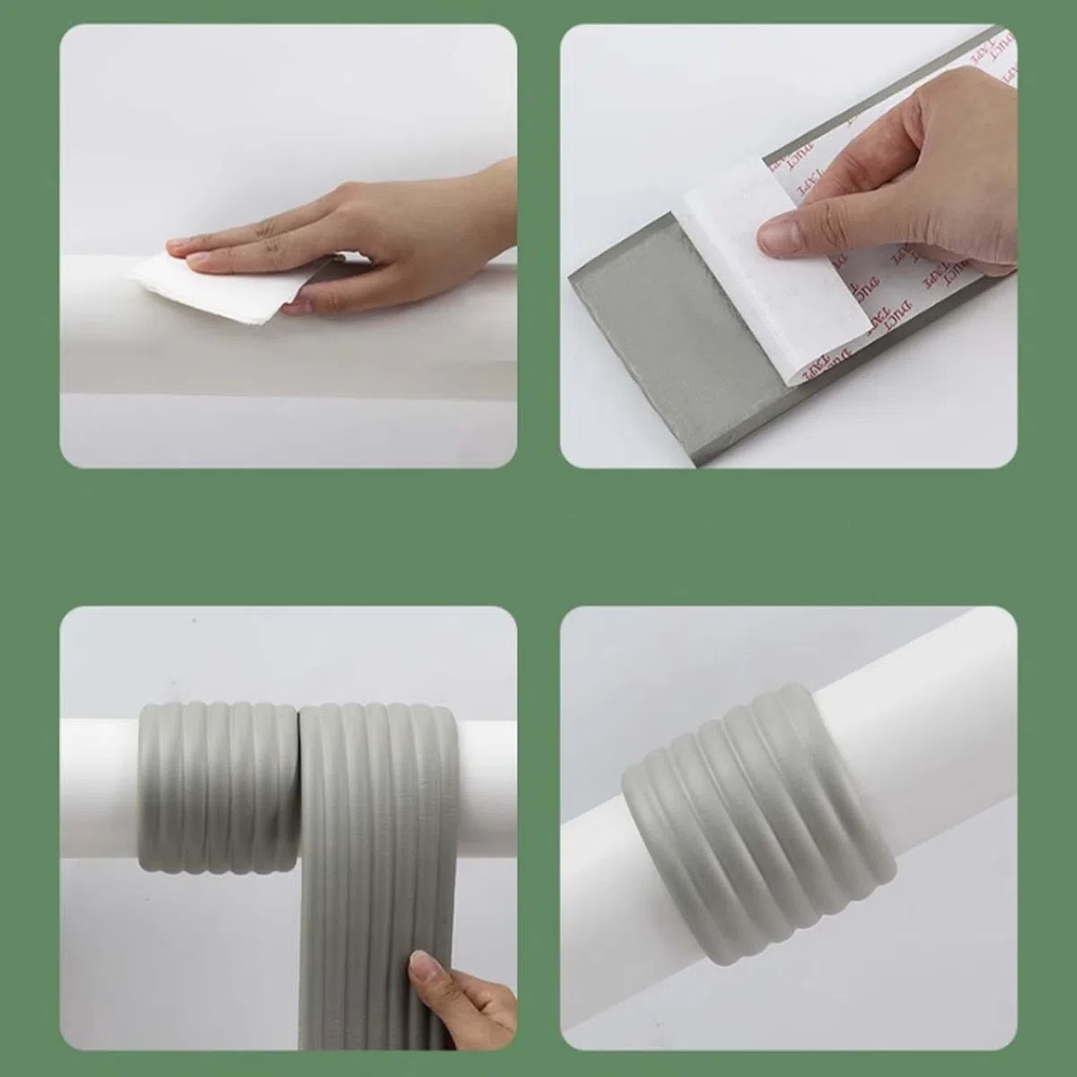 Isolamento Per Tubi Per Esterni, Isolamento Autoadesivo Per Tubi Dell'Acqua, Water Pipe Insulation Wrap, Isolamento Dei Tubi, Per La Protezione Dal Gelo In Inverno ( 8 x 200 Cm )