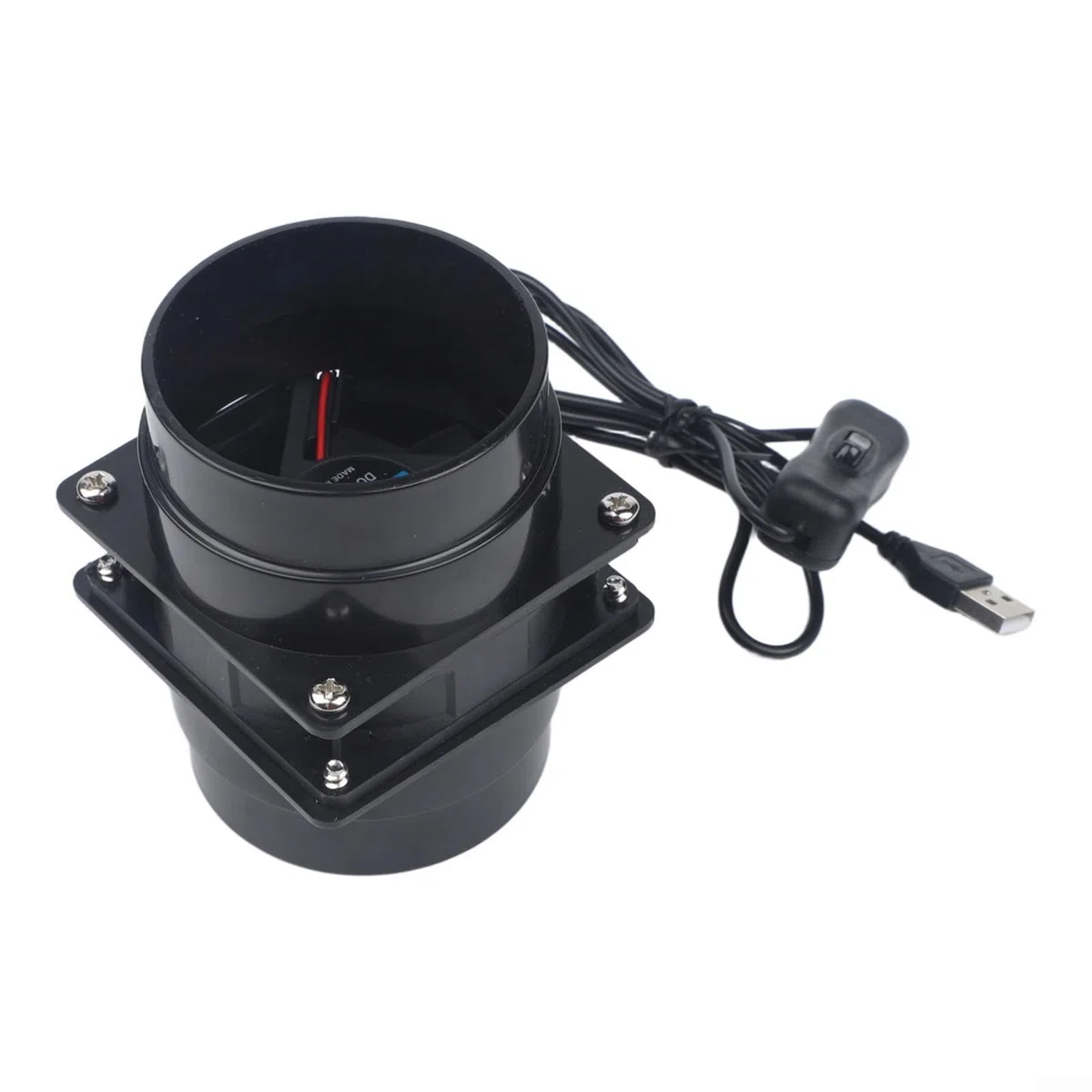 Ventola aspirante di fumo ESD alimentata tramite USB, con velocità regolabile e varie lunghezze dei tubi per migliorare l'aria negli spazi di lavoro elettronici (solo ventola)