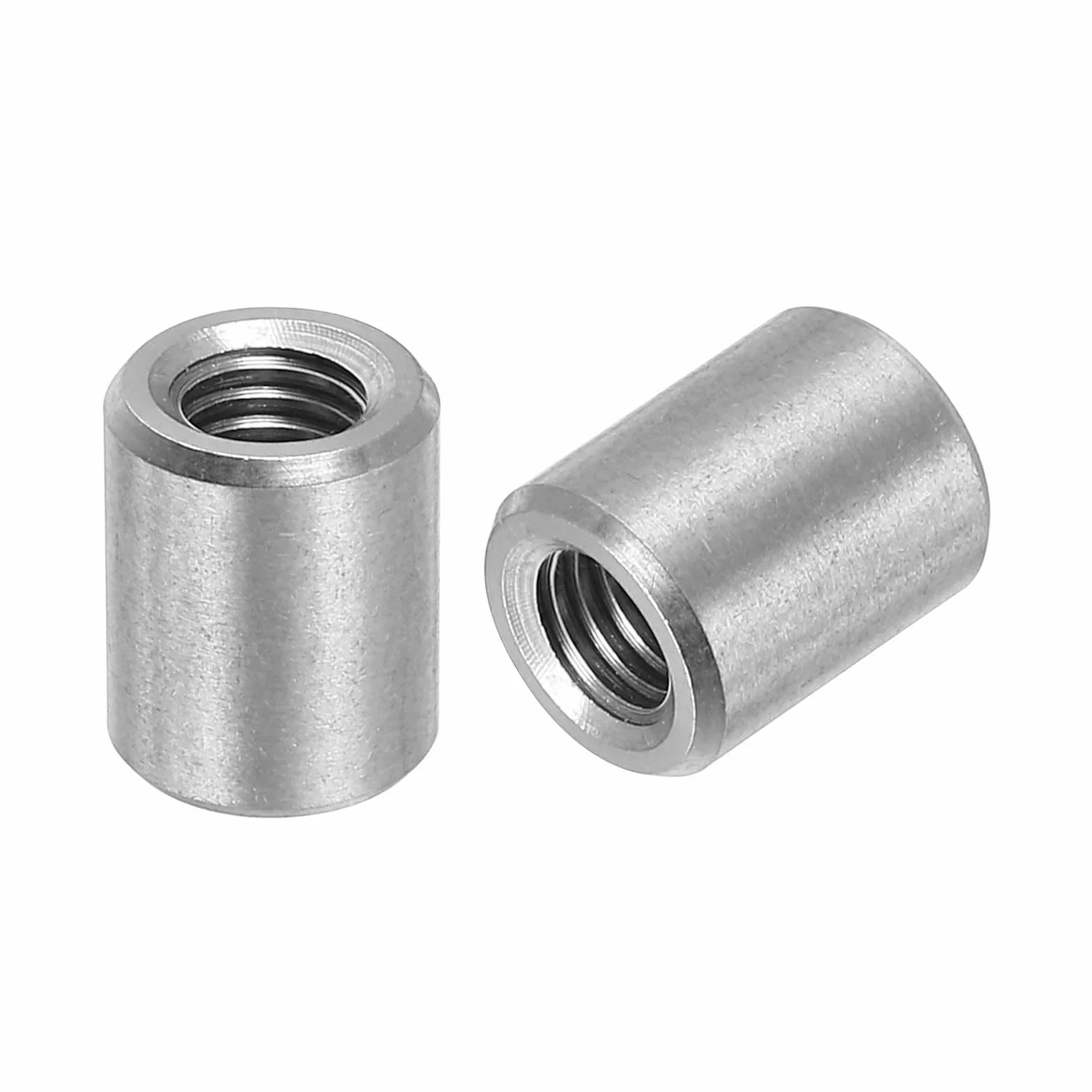 QUARKZMAN 10 dadi di collegamento rotondi M5, in acciaio inox 304, 10 mm/0,39", lunghezza manicotto, dado per staffa, M5 x 10 x 8 mm
