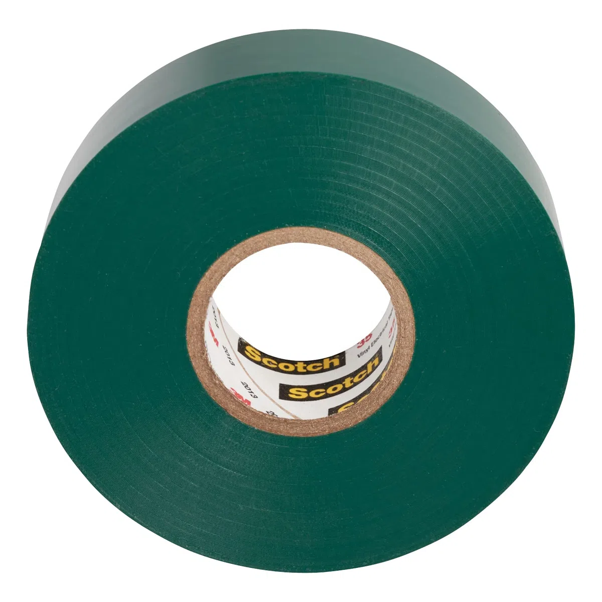 3M Scotch 35 Nastro Isolante per Codifica Cavi Elettrici Vinile, 19 mm x 20 m, 1 Rotolo, Verde